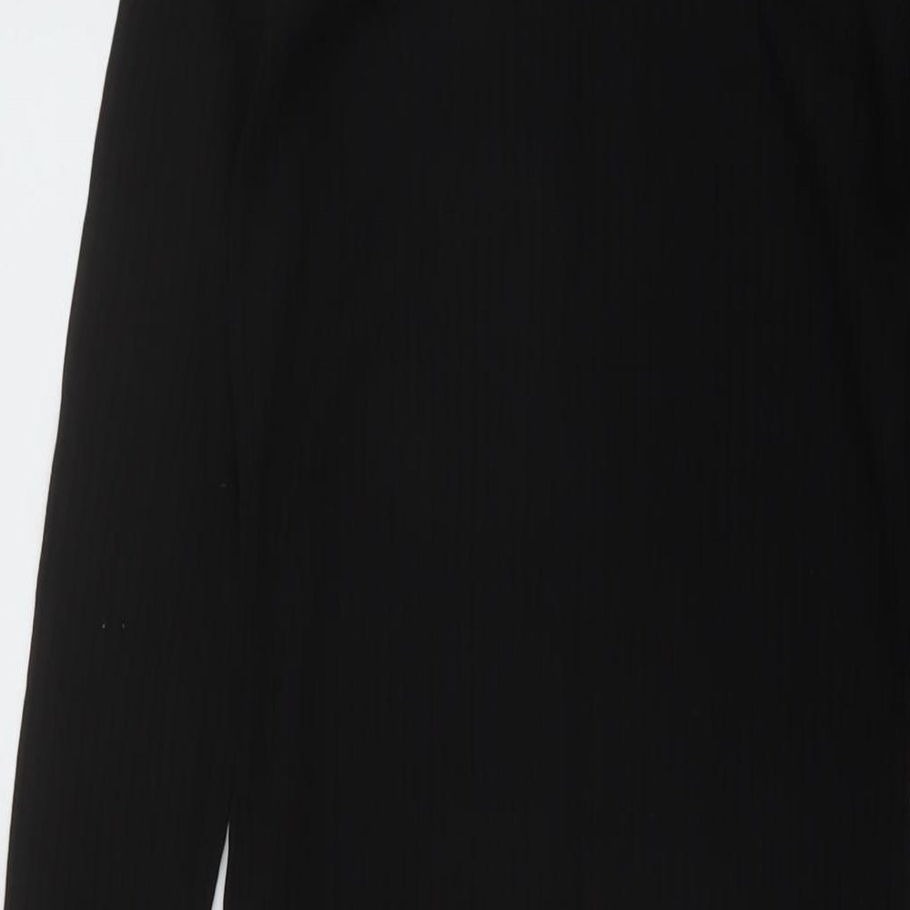 River Island Womens Black Polyester Sheath Size 10 Square Neck Pullover
