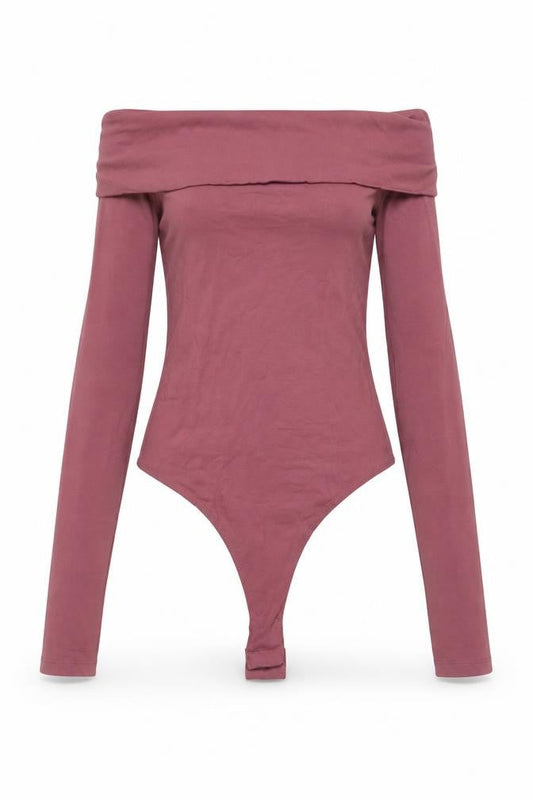 ASOS Womens Pink Vinyl Bodysuit One-Piece Size 6 Snap