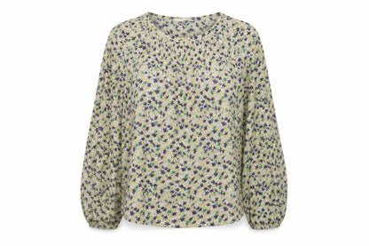 Per Una Womens Multicoloured Floral Viscose Basic Blouse Size 10 Round Neck