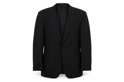 Hornes Mens Black Polyester Jacket Suit Jacket Size 36 Regular