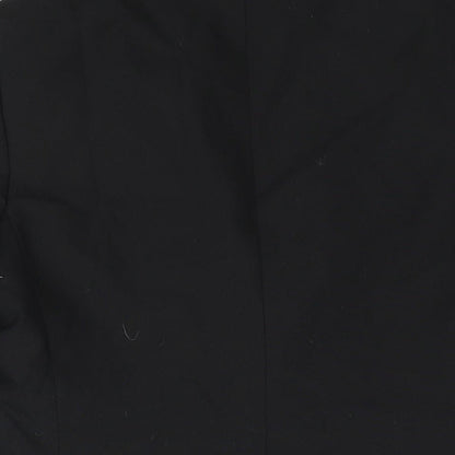 Hornes Mens Black Polyester Jacket Suit Jacket Size 36 Regular