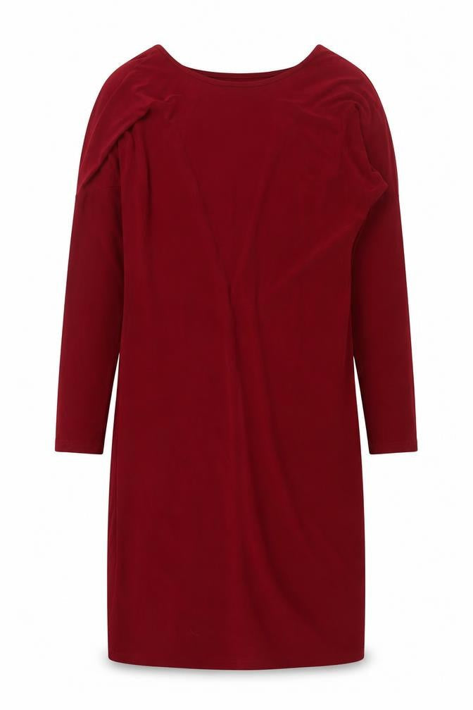 ASOS Womens Red Polyester Shift Size 10 Boat Neck Pullover - Low Cut Back