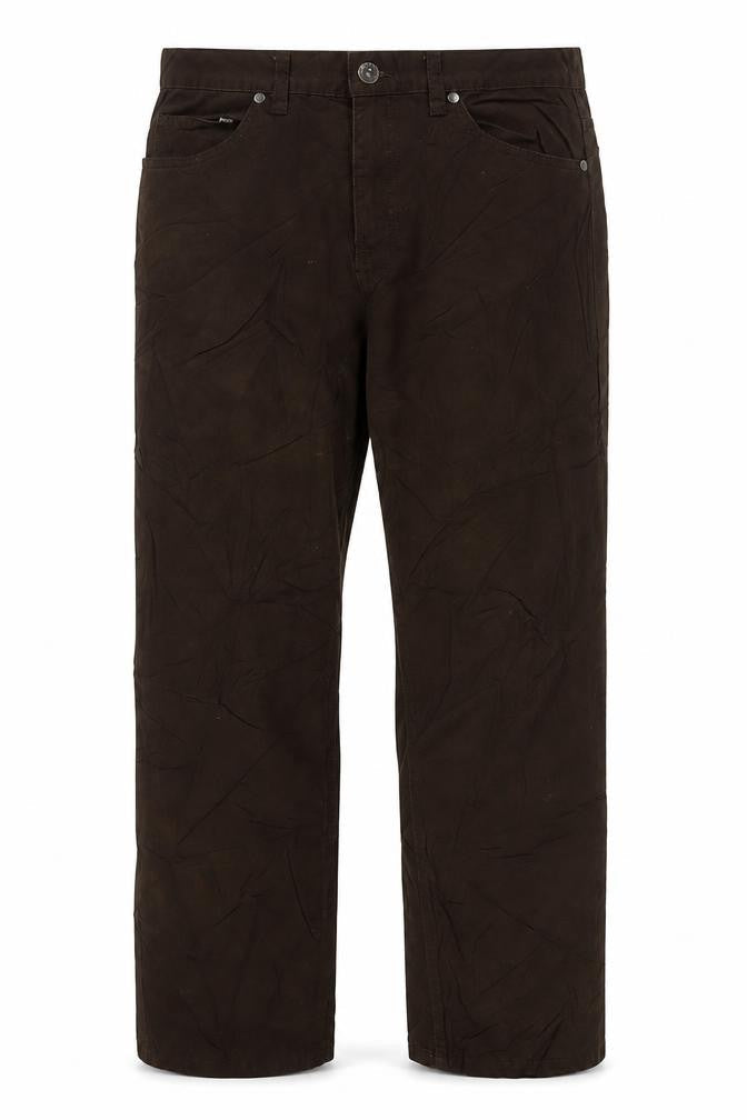 F&F Mens Green Cotton Straight Jeans Size 32 in L30 in Regular Zip