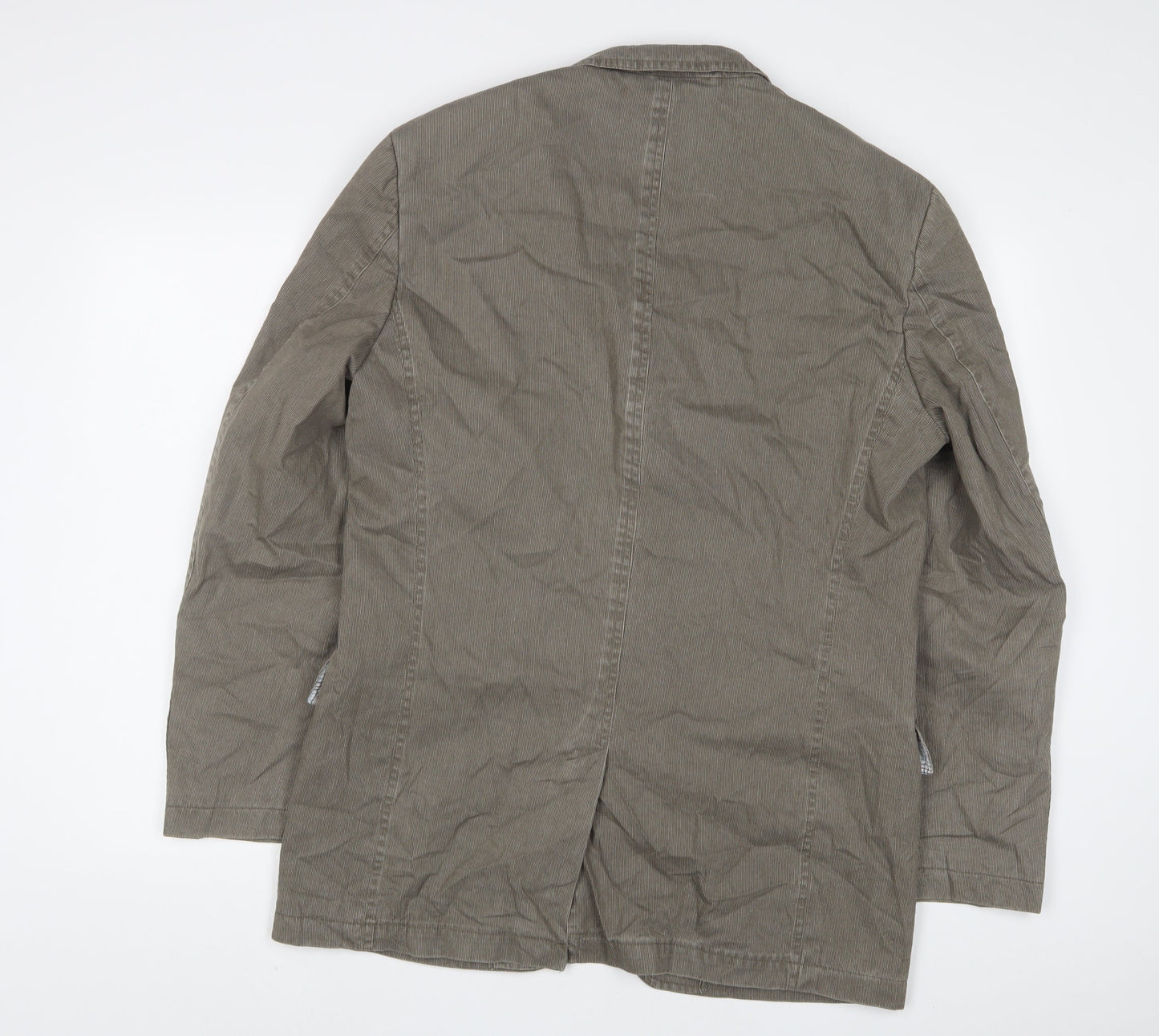 Blue Harbour Mens Grey Cotton Jacket Suit Jacket Size 40 Regular
