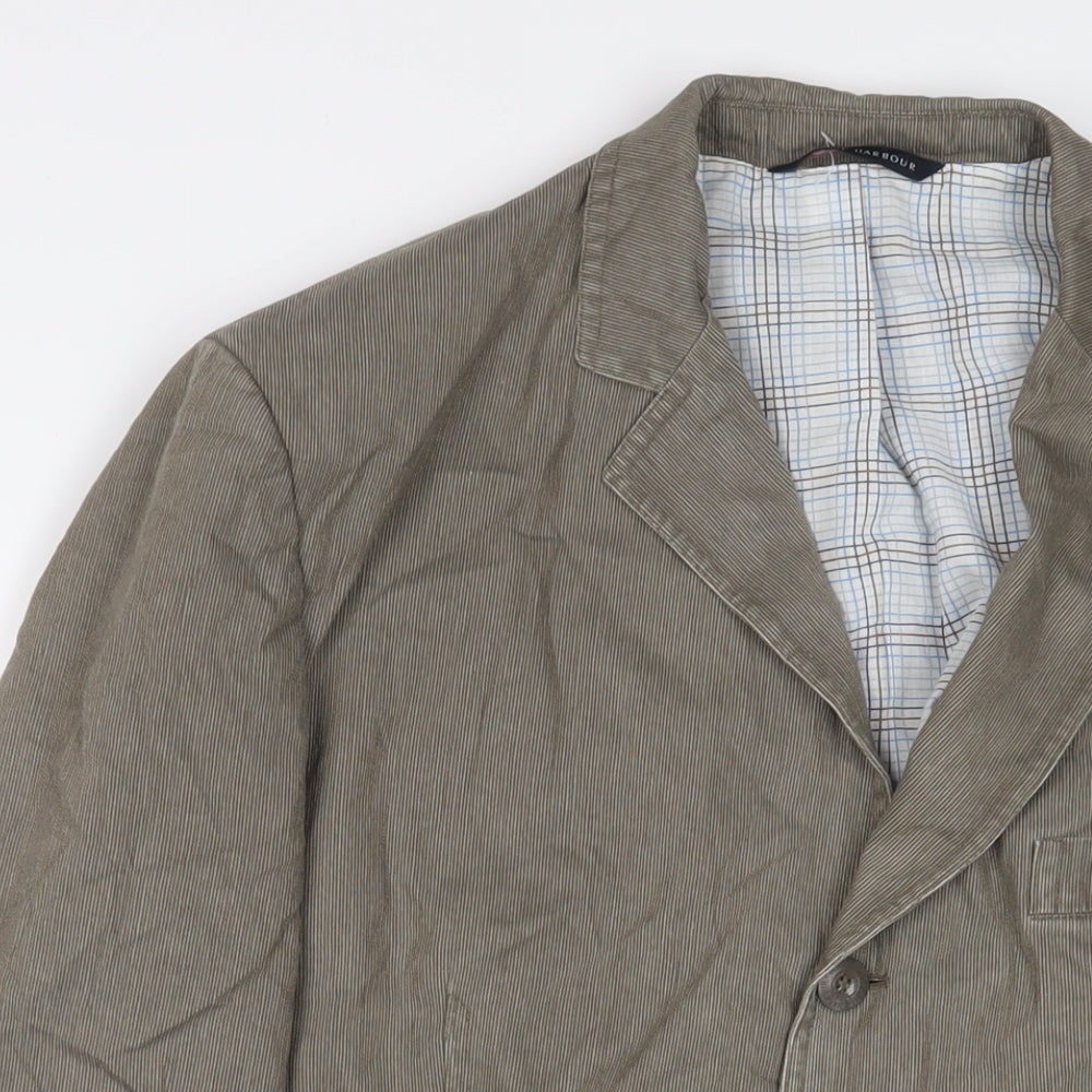 Blue Harbour Mens Grey Cotton Jacket Suit Jacket Size 40 Regular