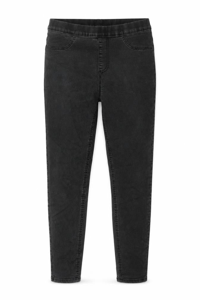 Marks & Spencer Womens Grey Cotton Jegging Jeans Size 12 L28 in Regular