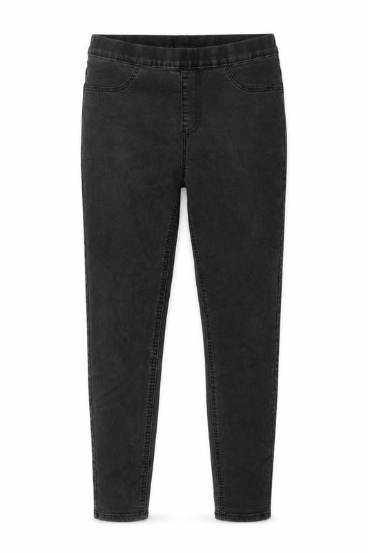 Marks & Spencer Womens Grey Cotton Jegging Jeans Size 12 L28 in Regular