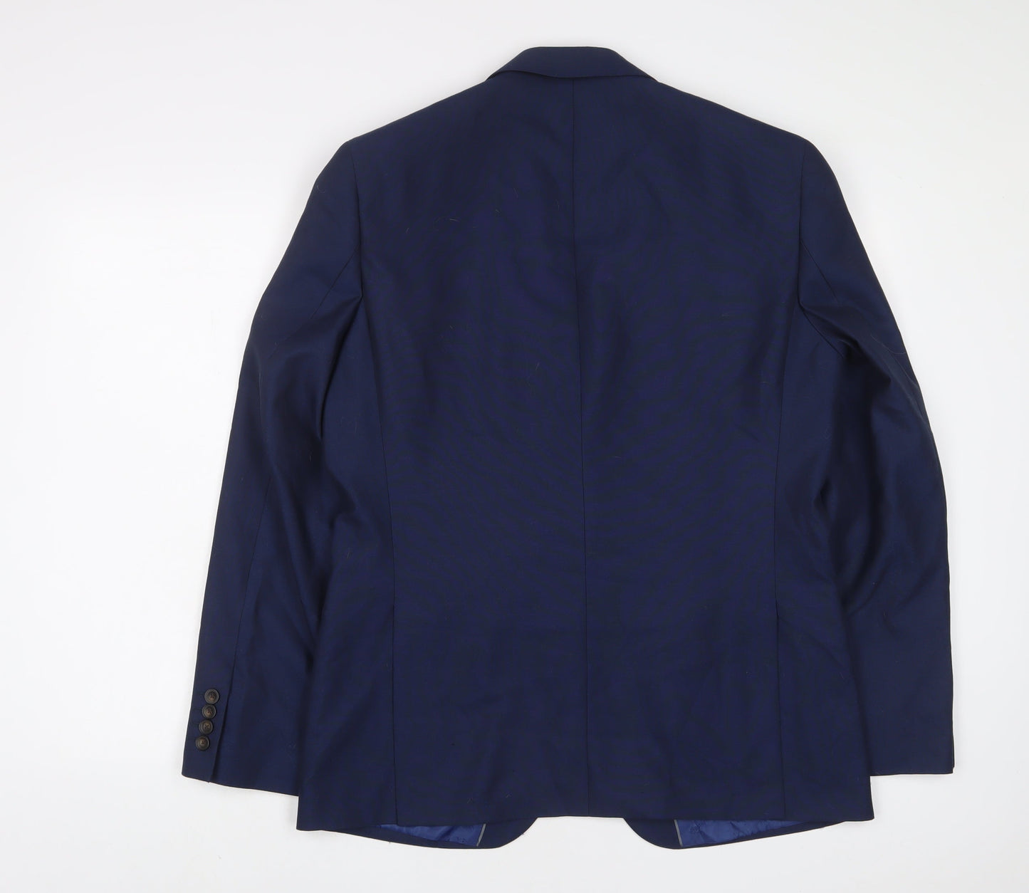 Marks and Spencer Mens Blue Polyester Jacket Suit Jacket Size 40 Regular