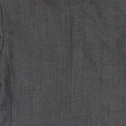 Brand and care label for Autograph men’s grey wool jacket suit jacket, size 38, regular