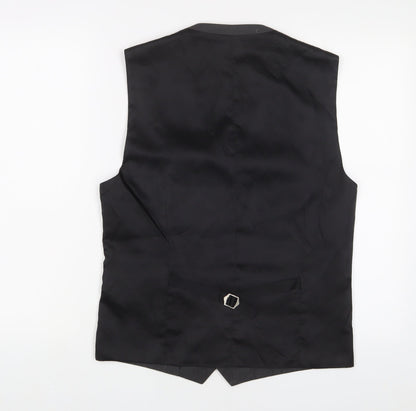 Next Mens Grey Polyester Jacket Suit Waistcoat Size 38 Regular