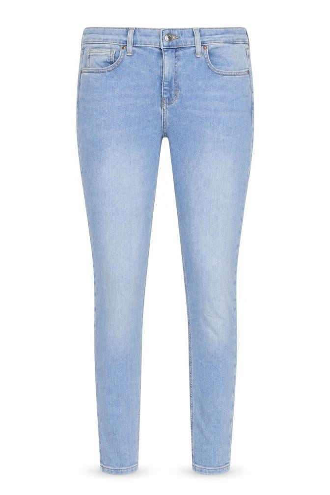 Topshop Womens Blue Cotton Skinny Jeans Size 30 in L32 in Regular Zip