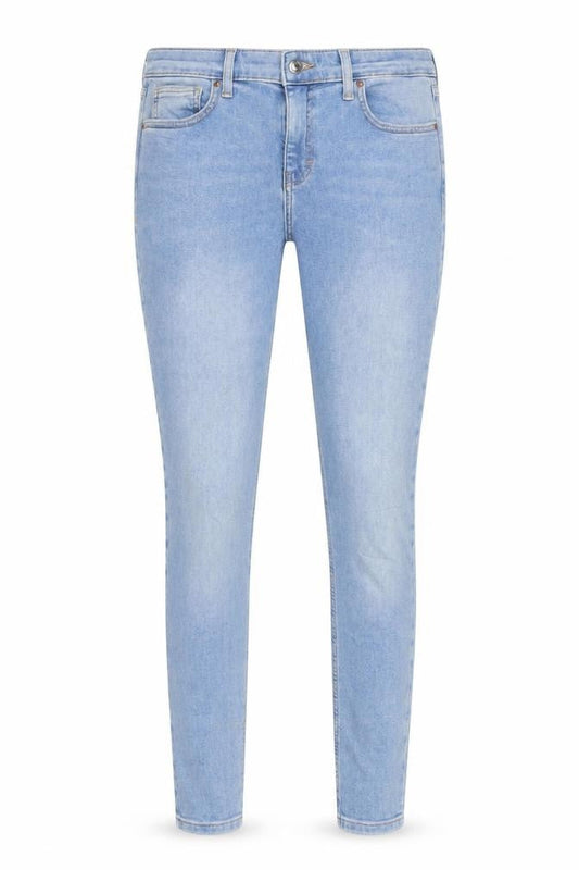 Topshop Womens Blue Cotton Skinny Jeans Size 30 in L32 in Regular Zip