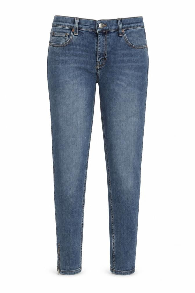 Topshop Womens Blue Cotton Skinny Jeans Size 30 in L32 in Regular Zip