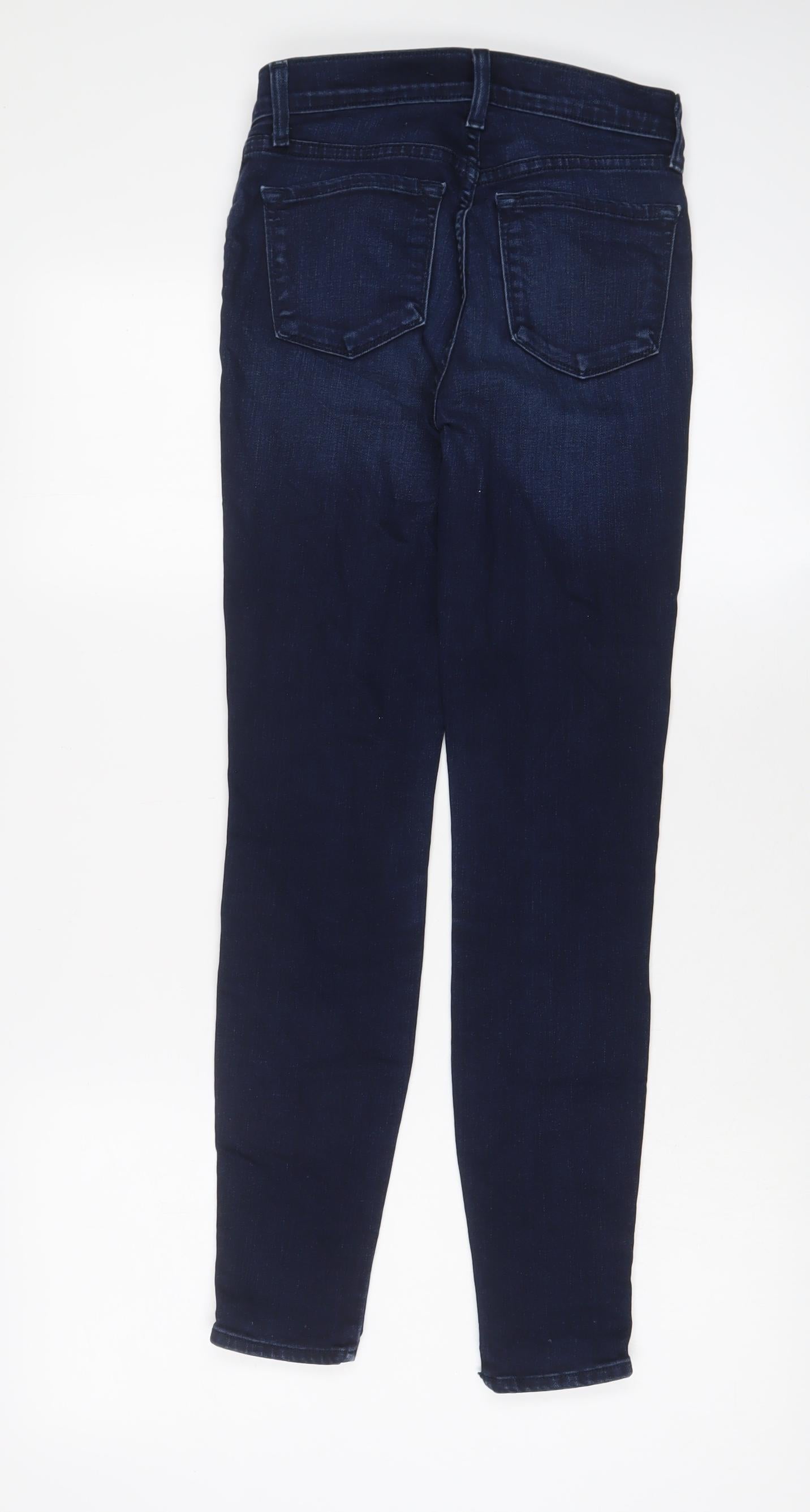 J Brand Womens Blue Cotton Skinny Jeans Size 24 in L27 in Regular Zip - Ankle zip