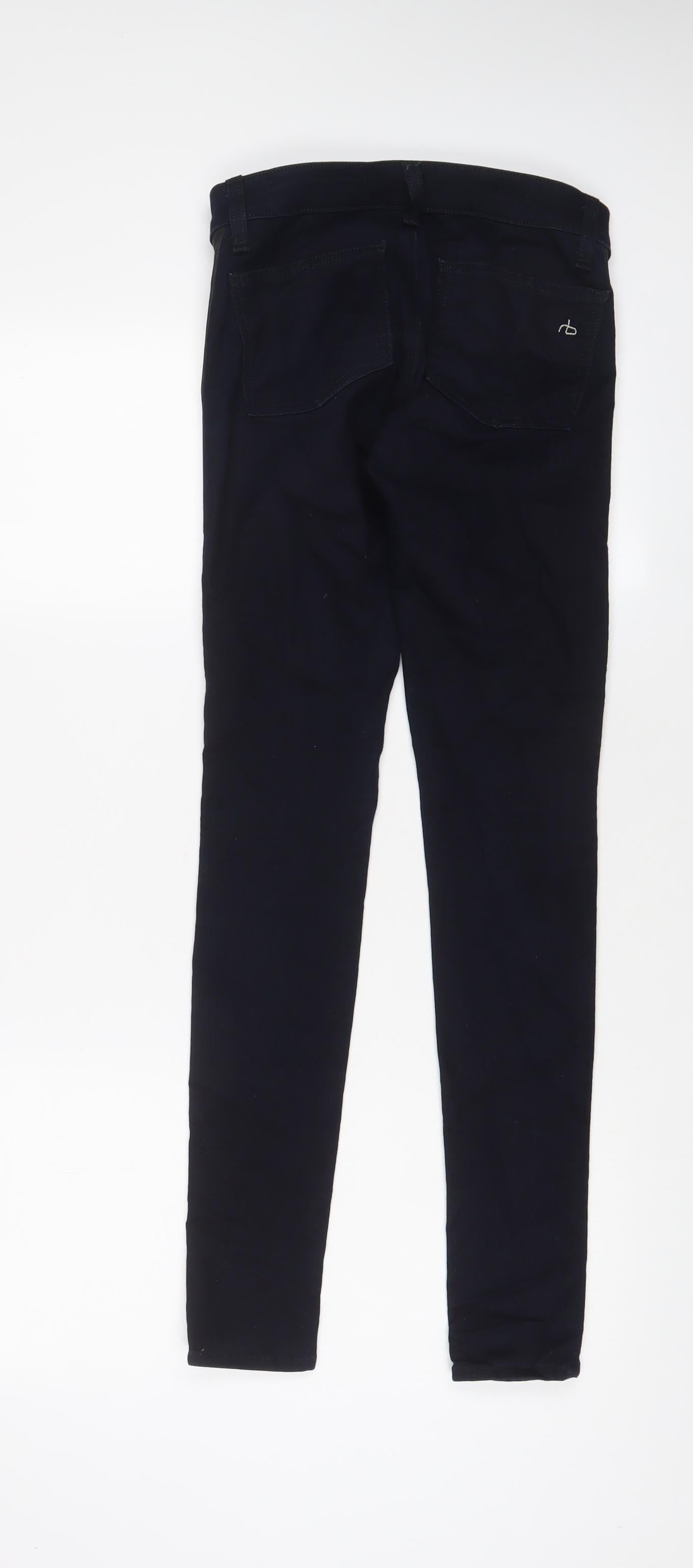 rag & bone Womens Blue Cotton Skinny Jeans Size 24 in L29 in Regular Zip