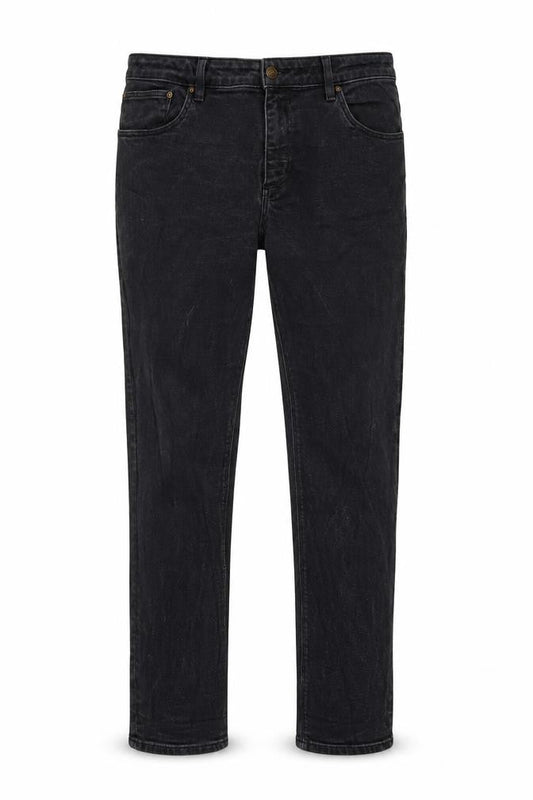 ASOS Mens Grey Cotton Straight Jeans Size 38 in L30 in Slim Button