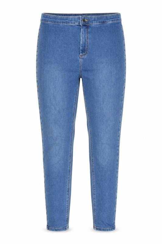 Topshop Womens Blue Cotton Skinny Jeans Size 32 in L32 in Regular Zip