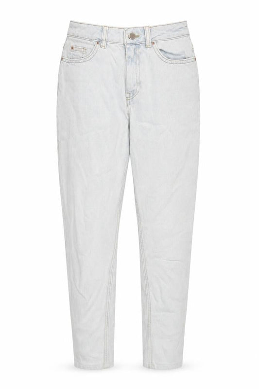 Denim & Co. Womens Blue Cotton Tapered Jeans Size 4 L25 in Regular Zip