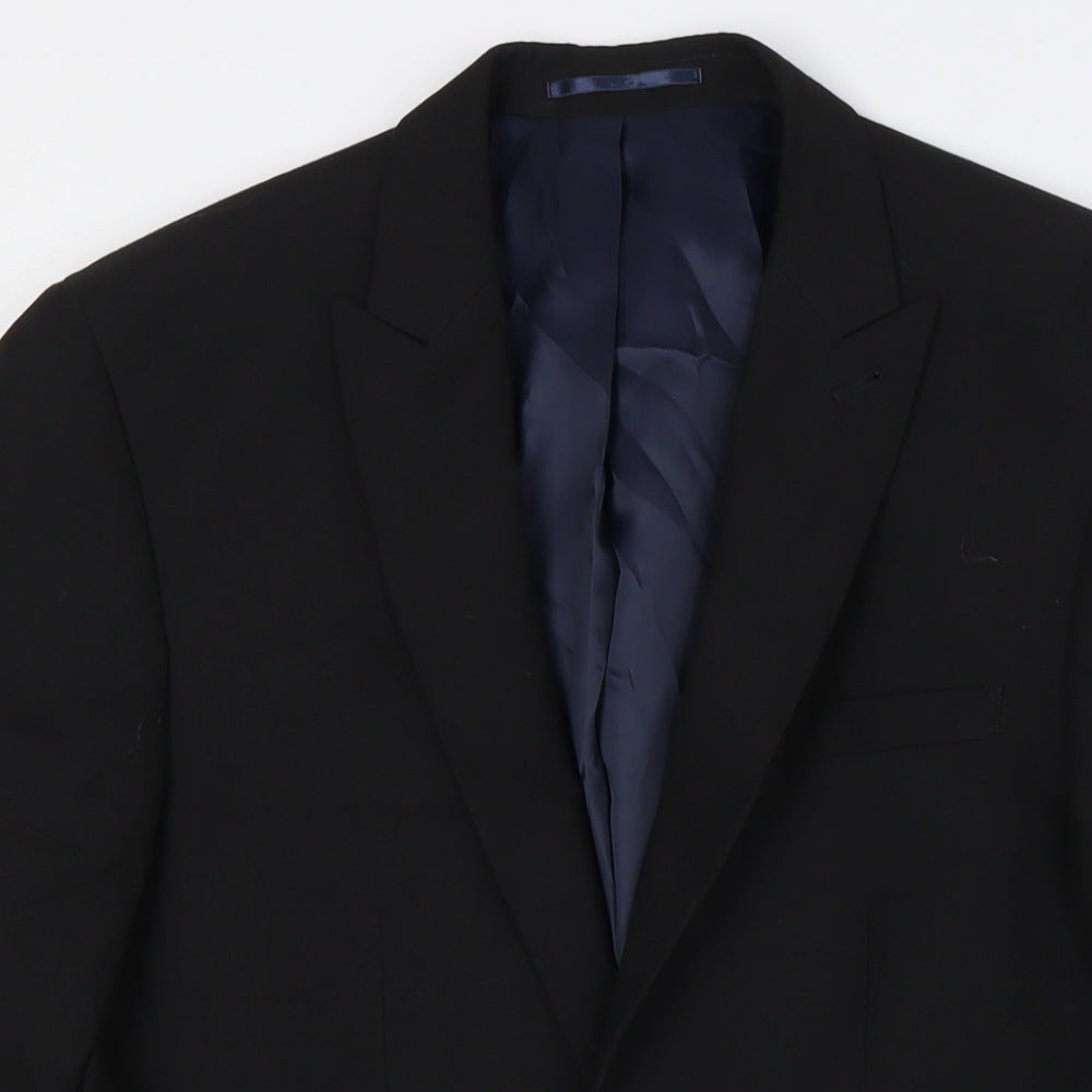 NEXT Mens Blue Polyester Jacket Suit Jacket Size 36 Regular