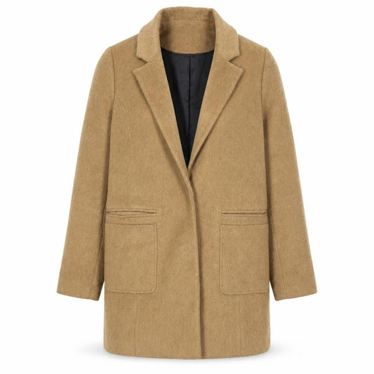 Dorothy Perkins Womens Beige Overcoat Coat Size 8 Button