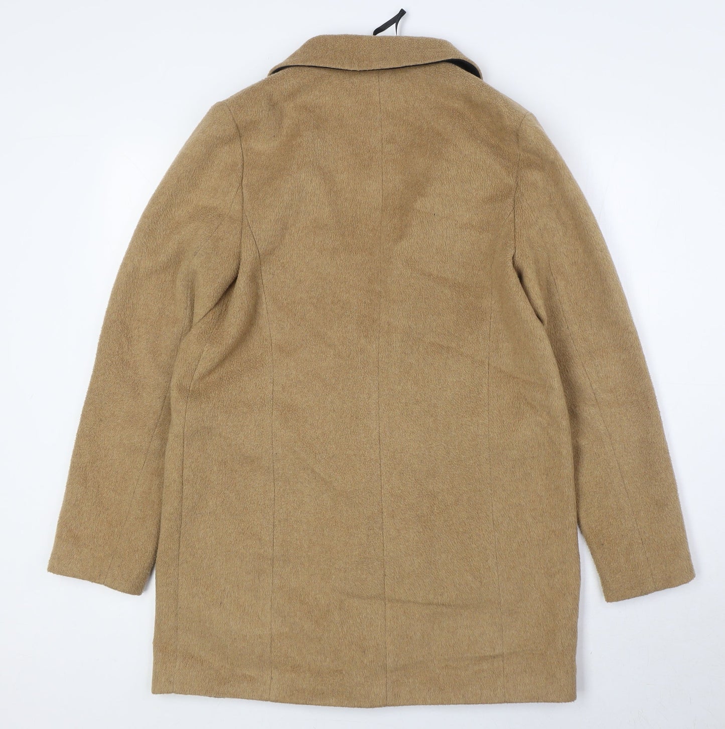 Dorothy Perkins Womens Beige Overcoat Coat Size 8 Button