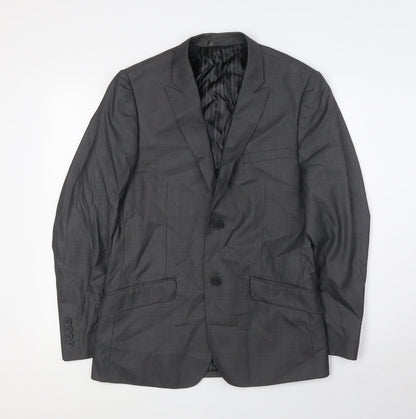 Butler & Webb Butler & Wilson Mens Grey Polyester Jacket Suit Jacket Size 36 Regular