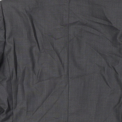 Butler & Webb Butler & Wilson Mens Grey Polyester Jacket Suit Jacket Size 36 Regular