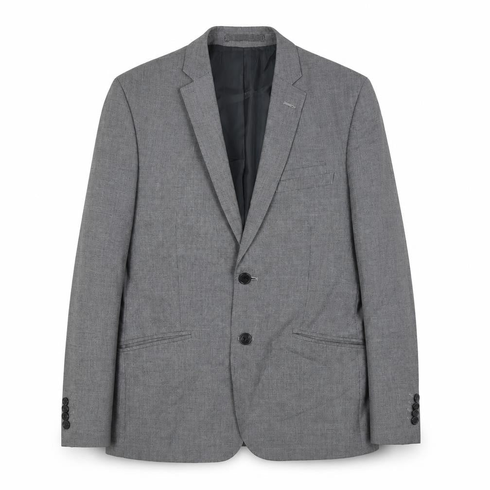 Marks & Spencer Mens Grey Polyester Jacket Suit Jacket Size 38 Regular - Limited Edition