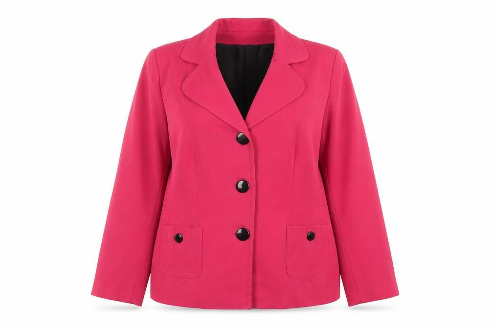 Wardrobe Womens Pink Jacket Size 18 Button