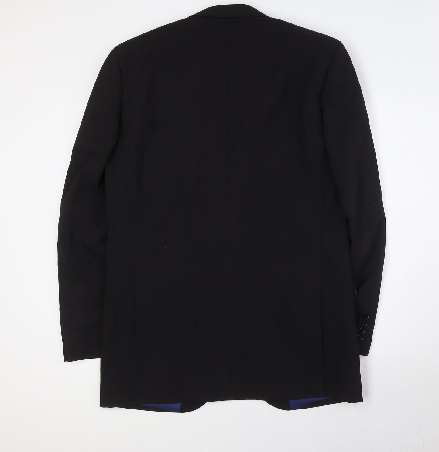 Greenwoods Mens Black Polyester Jacket Suit Jacket Size 40 Big & Tall