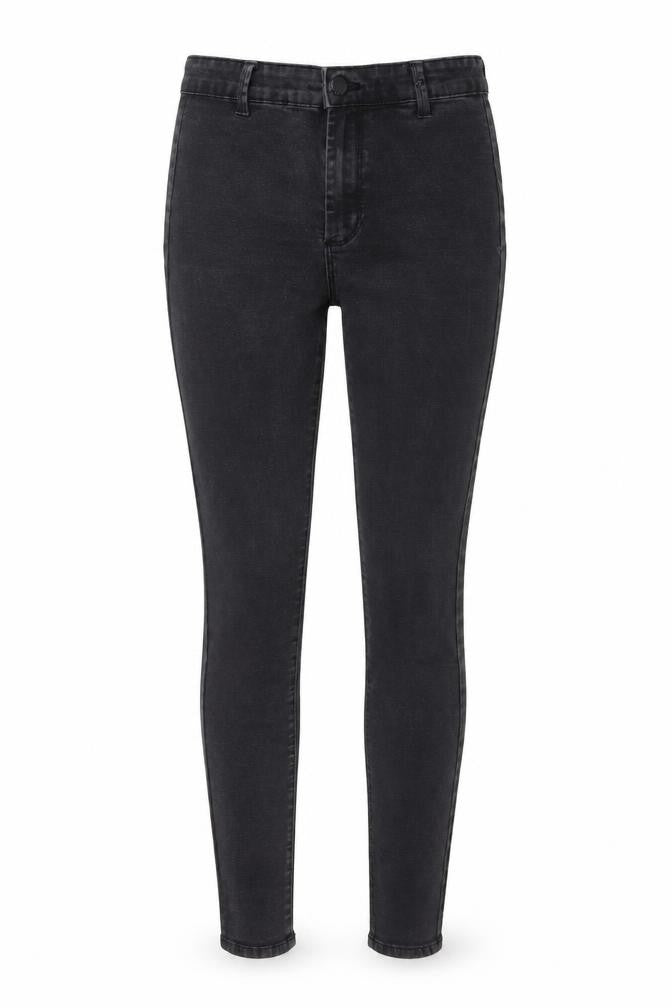 denim co Womens Black Cotton Skinny Jeans Size 10 L30 in Regular Button