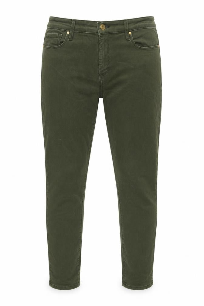 Gap Womens Green Herringbone Cotton Skinny Jeans Size 30 in L30 in Slim Button