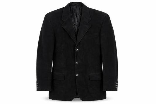 Burton Mens Black Cotton Jacket Blazer Size 40 Regular