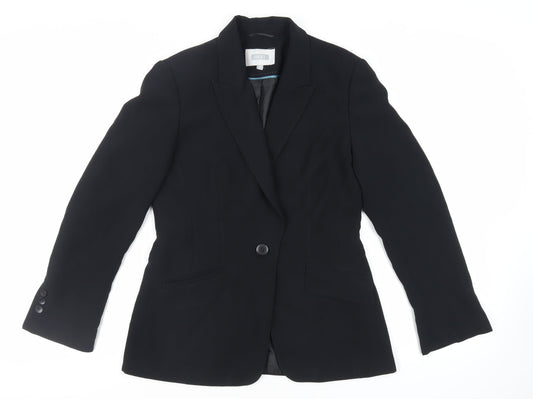 NEXT Womens Black Jacket Blazer Size 10 Button