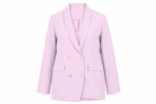 PRETTYLITTLETHING Womens Purple Jacket Blazer Size 12 Button
