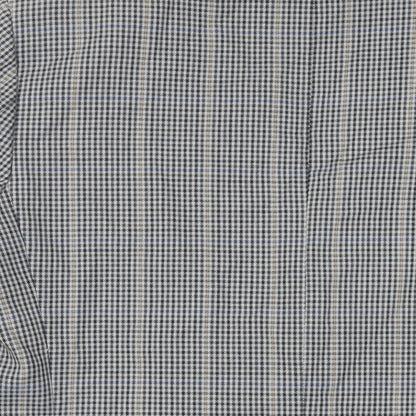 Charly O'Brian Mens Grey Plaid Polyester Jacket Blazer Size 42 Regular