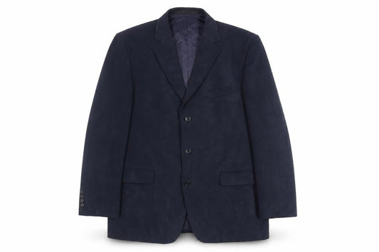 Marks & Spencer Mens Blue Polyester Jacket Blazer Size 42 Regular