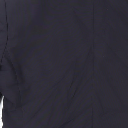 Next Mens Blue Polyester Jacket Suit Jacket Size 40 Regular