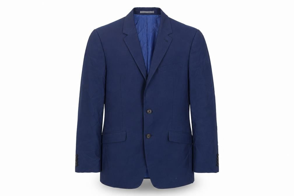 Marks & Spencer Mens Blue Polyester Jacket Suit Jacket Size 38 Regular