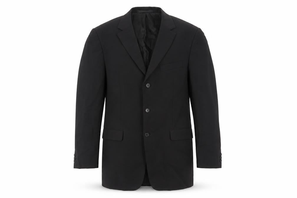 Marks & Spencer Mens Black Polyester Jacket Suit Jacket Size 40 Regular
