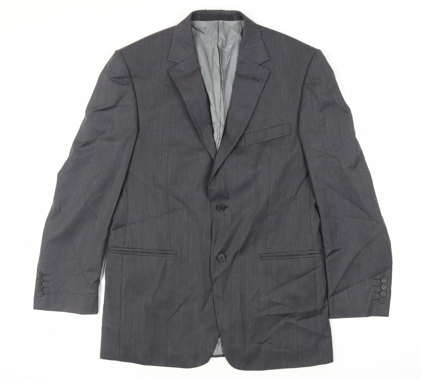 Marks and Spencer Mens Grey Wool Jacket Suit Jacket Size 40 Regular