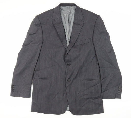 Marks and Spencer Mens Grey Wool Jacket Suit Jacket Size 40 Regular