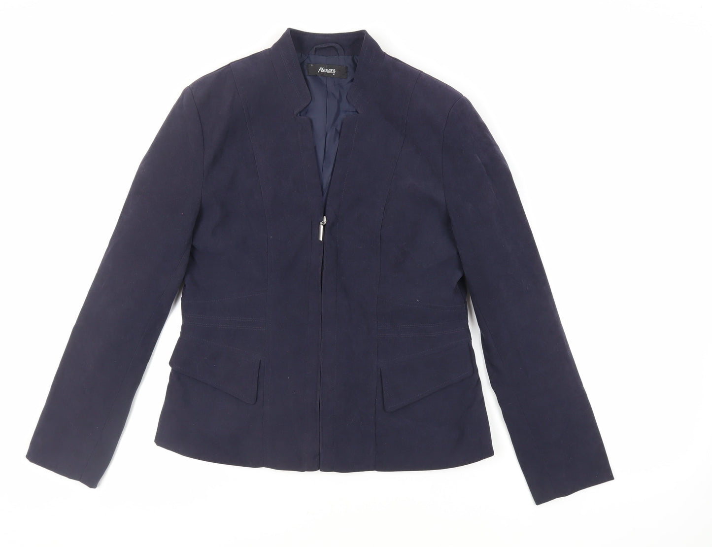 Alexara Womens Blue Jacket Size 12 Zip