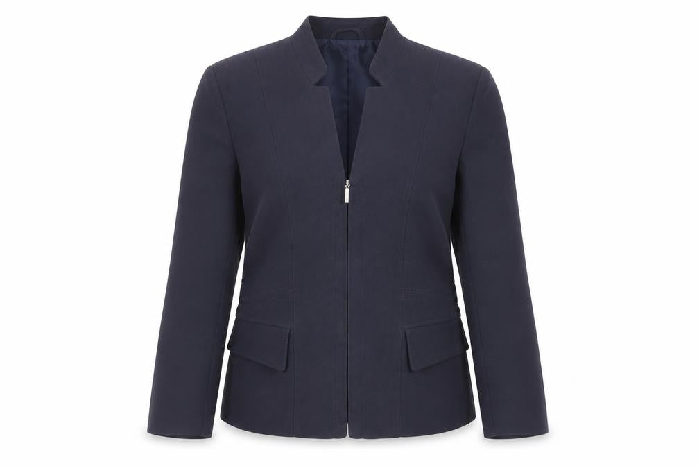 Alexara Womens Blue Jacket Size 12 Zip