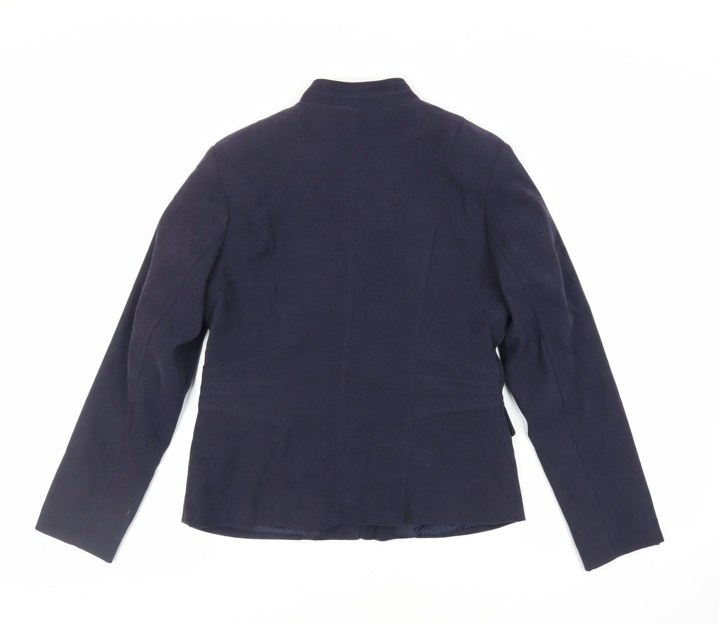Alexara Womens Blue Jacket Size 12 Zip