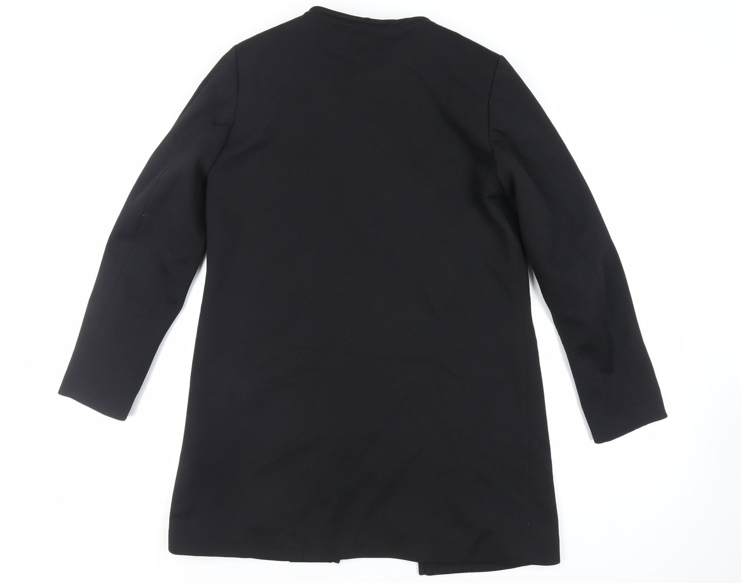 H&M Womens Black Overcoat Coat Size 10 - Open