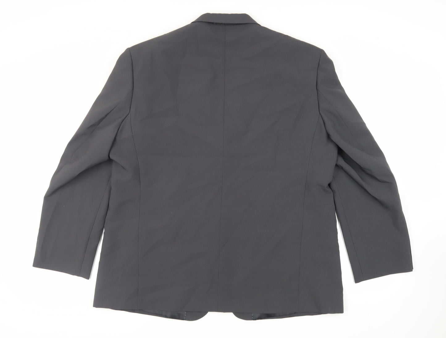 Farleigh Mens Grey Polyester Jacket Suit Jacket Size 48 Regular