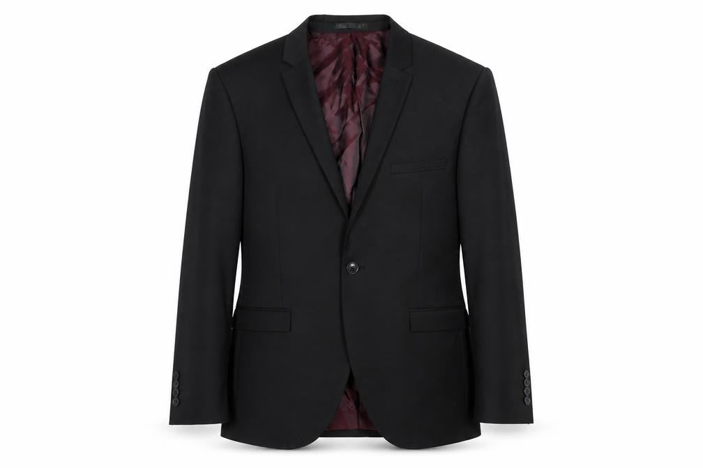 NEXT Mens Black Polyester Jacket Suit Jacket Size 40 Regular
