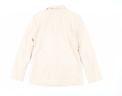 Topshop Womens Pink Jacket Blazer Size 6 Button