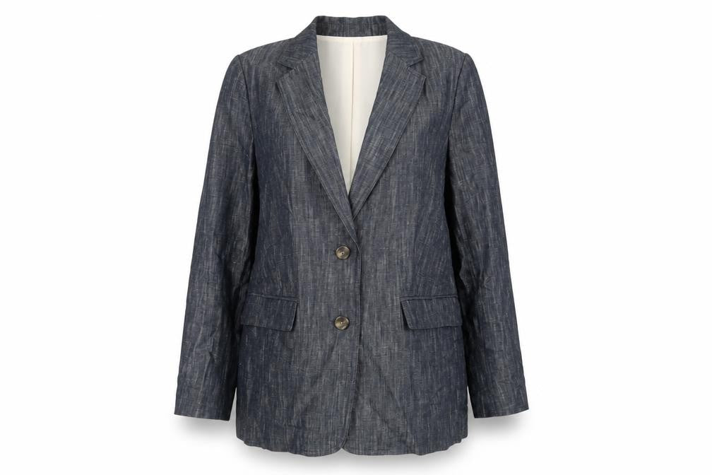 Marks & Spencer Womens Blue Jacket Blazer Size 16 Button